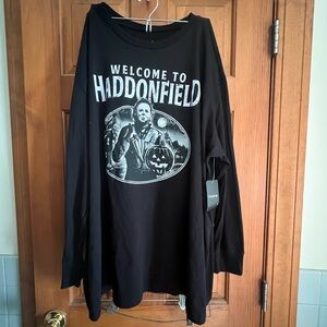 Torrid Deep Black Halloween Long Sleeve Tee